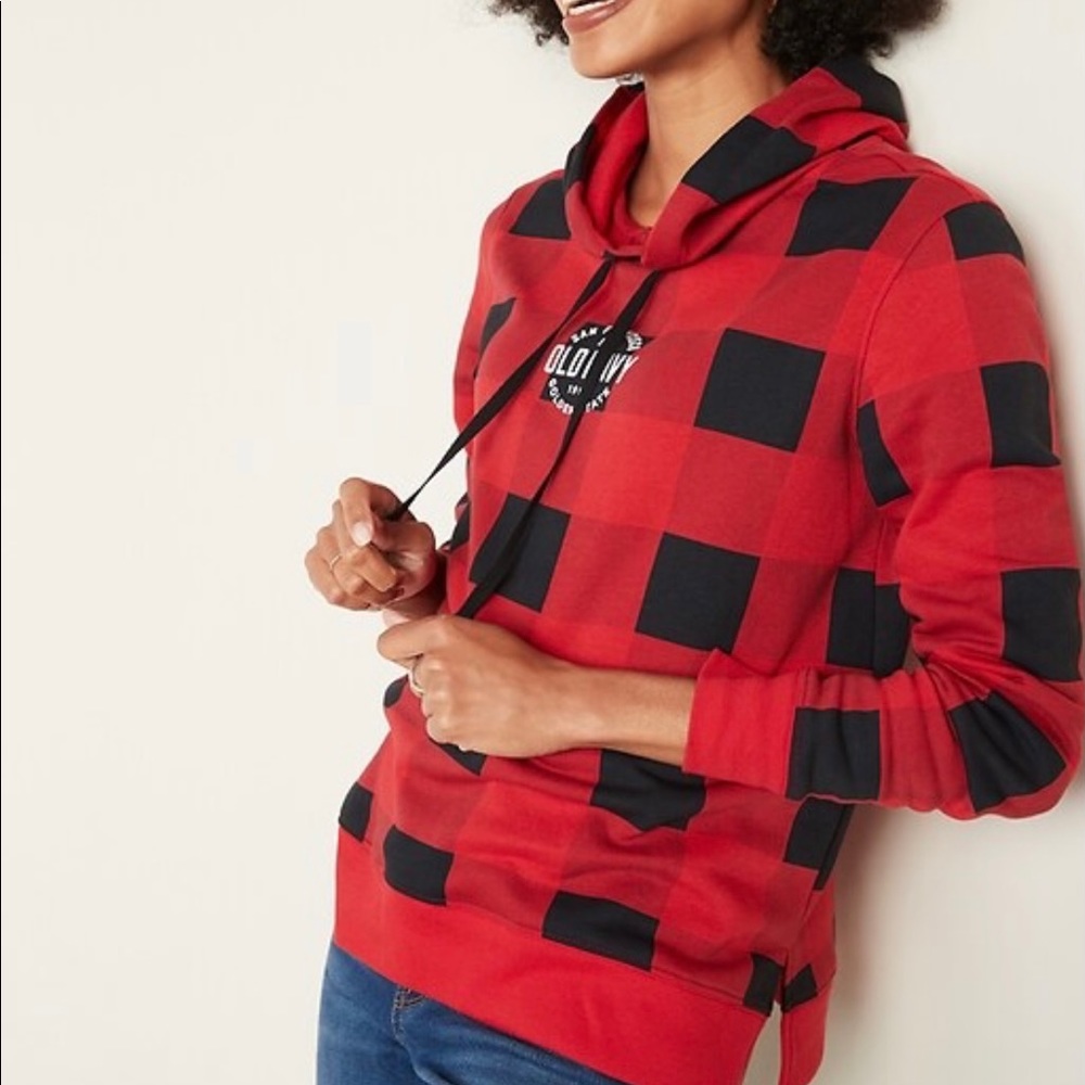 French Terry Logo-Graphic Pullover Hoodie  Women’s